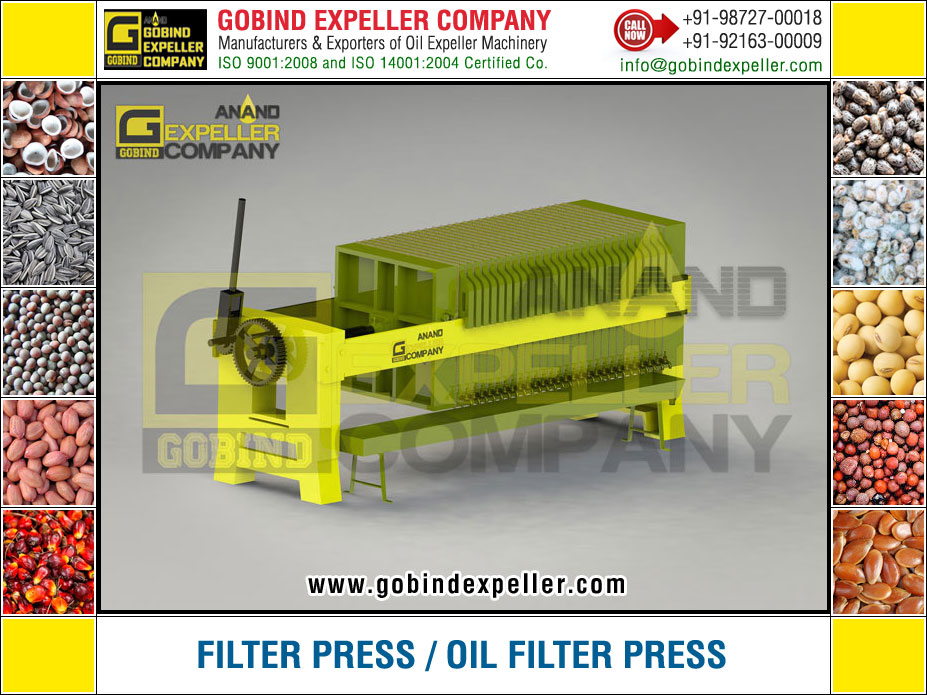 Oil Filter Press manufacturers exporters suppliers Sellers Distributors Dealers in India Punjab Ludhiana